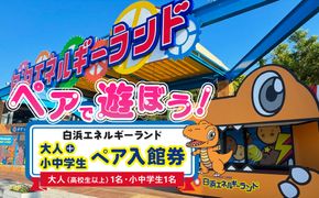 白浜エネルギーランド 大人（高校生以上）＋小中学生ペア 入館券 304018_W003