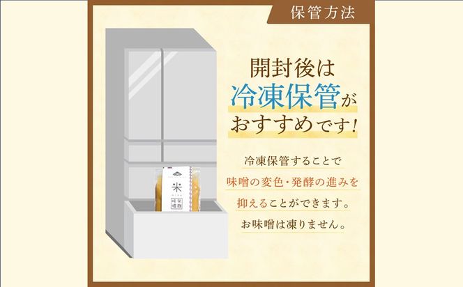 【C-122】低塩・無添加・長期熟成 福岡県産「玄米味噌」【隔月定期便(計6回発送)】
