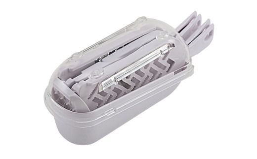 貝印 SELECT100　調理器セット(受け皿・ガード付) 8点セット 000DH3027 スライサー せん切り器 細せん切り器 おろし器 セレクト100 関市 キッチンツール 料理 刃物 おしゃれ 便利【食洗機対応 】