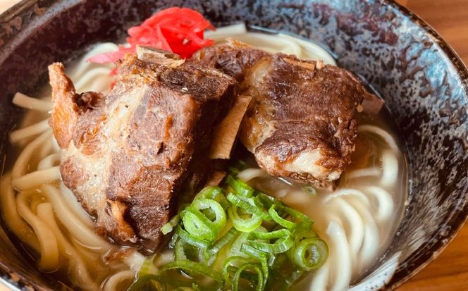 【全6回定期便】本ソーキそば (豚スペアリブ) 4食セット 沖縄そば おきなわそば ソーキそば お土産 ギフト おすすめ 沖縄市 / だるまそば[BCAO017]