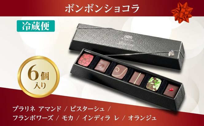 ボンボンショコラ 6粒 セット チョコレート チョコ ボンボン ショコラ スイーツ 菓子 おやつ 洋菓子 製菓 ショコラティエ オリジナル 贈り物 ギフト お取り寄せ 送料無料 ザ・ウィンザーホテル洞爺 洞爺湖