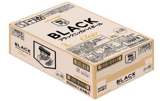 新デザイン！ブラックニッカ クリアハイボール 500ml × 1ケース 24本 ノンピート 家飲み まとめ買い_Y020-0733