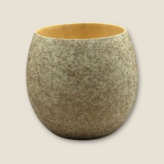 木製 エッグカップ 乱糸マット仕上げ 漆白［NF122］ 303446_CU90053VC04