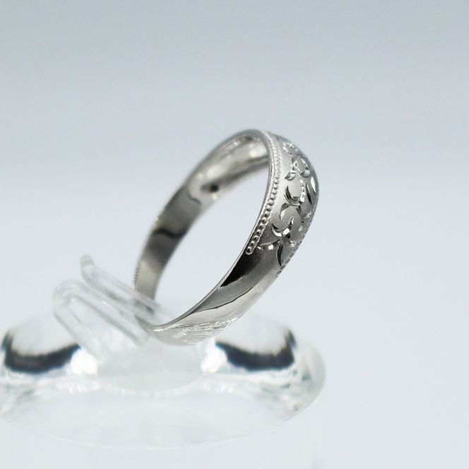 純プラチナ 唐草リング Pt999 (17184) 指輪 リング 唐草リング プラチナ 純プラチナ Pt999 ジュエリー アクセサリー 山梨県 甲斐市 BR-92