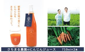ジュース にんじん さちまる農園のにんじんジュース　710ml×2本 果汁飲料 野菜飲料 人参 ミックスジュース 