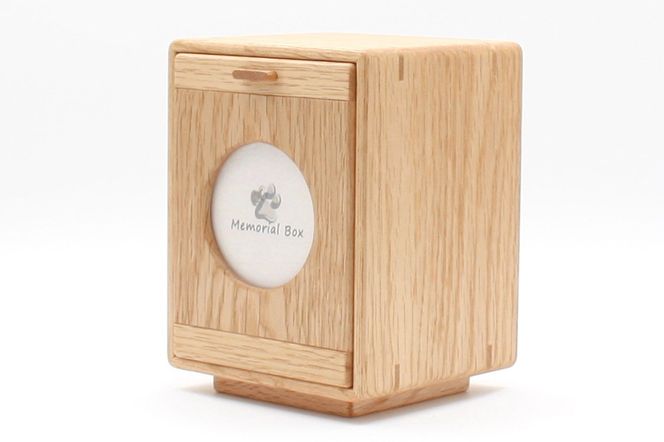 Memorial Box Small メモリアルボックス スモール ナラ ペット用仏壇 骨壷収納 （骨壷2寸～2.5寸用）秋田県 仙北市 ＜あきた芸術村 森林工芸館＞|02_wrb-230201