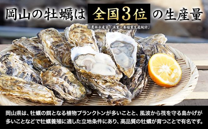 笠岡産 (瀬戸内海産) 殻付き牡蠣 (加熱用) S・Mサイズ混合 1kg 15粒前後《出荷時期が選べる》1月 2月 3月 4月 岡山県 笠岡市 かき カキ 牡蠣 生牡蠣 瀬戸内海産 殻付き---K-44---