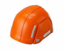 ～まさかの時の備えに～防災用折りたたみヘルメット ブルーム 1個（オレンジ）