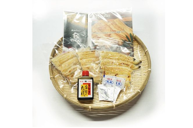 ブランド鰻【でしこ】 うなぎ 国産 静岡 雌うなぎ 炭火 白焼 大 約150g 3串 計450g [ヤママツ村田商店 静岡県 吉田町 22424589-b] 鰻 ウナギ unagi 白焼き 雌鰻 雌 メス でしこ 養鰻 静岡県産 真空パック 冷凍 血抜き締め