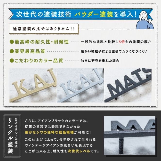 ステンレスBAR切文字　表札　〈表札 ステンレス 切文字 切文字表札 オーダーメイド表札 アンティーク表札 おしゃれ 戸建 マンション 新築 引っ越し〉 