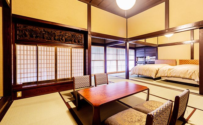 江戸期の小諸を満喫　脇本陣の宿 粂屋(くめや) 殿様の部屋ペア1泊券（朝食付） 高級宿 宿泊券 旅行 宿泊チケット 朝食付き 