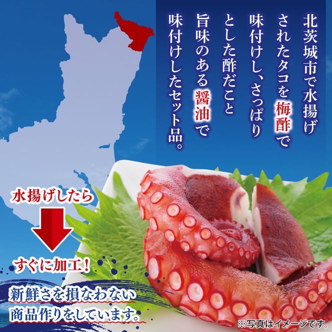 おつまみタコセット（６Pセット）【たこ タコ 魚 海産物 茨城県 北茨城市 冷凍 惣菜 おかず おつまみ】(CU008)