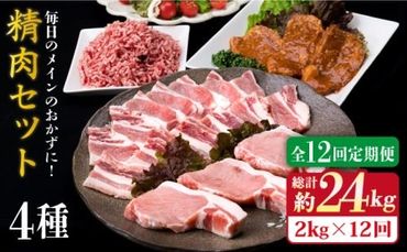 【全12回定期便】毎日のメインのおかずを彩る精肉セット 2,090g 5～6人前 4種《糸島》【糸島ミートデリ工房】 [ACA207]