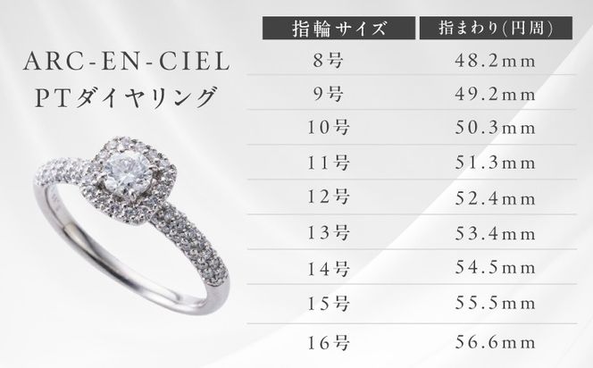 TUC0019-2 【高島屋選定品】プラチナダイヤモンド リング 中石ダイヤ 0.5ct D SI2 EX (GIA)【鑑別書付き ARC-EN-CIEL (アルカンシェル) ジュエリー プレゼント ギフト ファッション アクセサリー 贈り物 贈答 お祝い 記念日】 