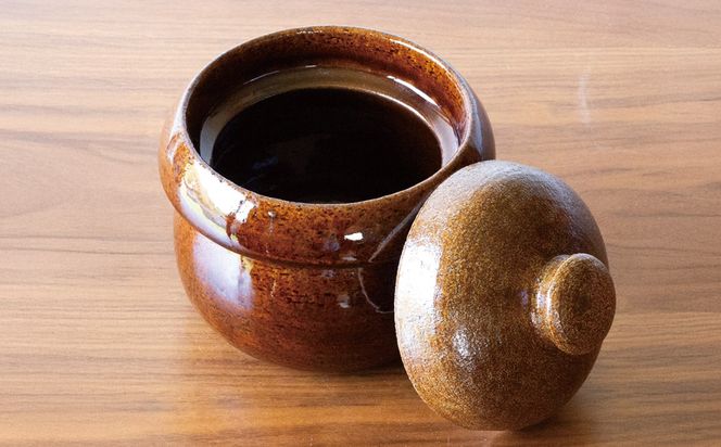 【萬古焼（ばんこやき）】きのこごはん鍋　アメ釉 2合