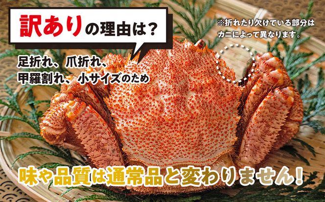＜ 2027年2月上旬より発送開始 ＞ 訳あり 北海道産 浜ゆで 毛ガニ 約 1kg 毛蟹 毛がに かに味噌 カニ味噌 ＜ 予約受付 ＞