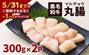 黒毛和牛丸腸（ホルモン）300g入り×2パック　K130-001_cp