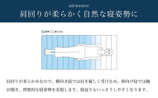 エアウィーヴ スマート02 セミダブル マットレス 睡眠 快眠 寝具 マットレスパッド