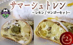 シュトレン レモン マンゴー セット 2種 1本あたり 約130g 各1本 計約260g シュトーレン ピスタチオ パイナップル パイン サマーシュトレン レモンシュトレン マンゴーシュトレン お菓子 洋菓子 デザート スイーツ パン ドライフルーツ クリスマス ドイツ 菓子パン 静岡県 藤枝市