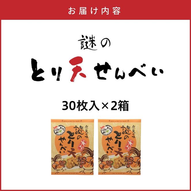 謎のとり天せんべい 30枚入り×2箱 _2735R