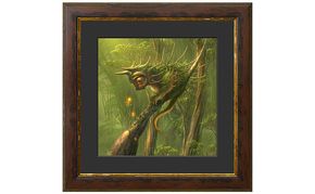 内尾和正 イラスト 『篭杜木』  絵画 インテリア 