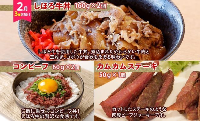  定期便 北海道 全4回  しほろ牛 サーロイン ハンバーグ 切り落とし 牛丼 コンビーフ メンチ コロッケ ポテト 肉まん ジンギスカン ソーセージ アイス 肉 送料無料 十勝 士幌町 【L904】