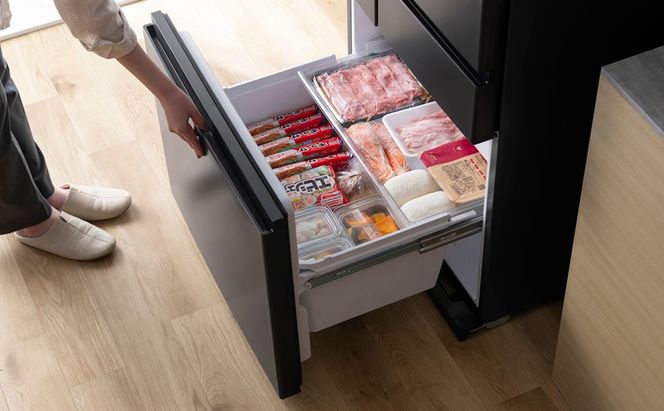 冷凍冷蔵庫 439L IRSN-HF44A-B ブラック 冷蔵庫 アイリスオーヤマ 400l以上 439l 冷凍冷蔵庫 冷凍室が大きい 冷凍室 ソフト冷凍 急速冷凍 自動製氷 ファン式 自動霜取り 観音開き 黒 おしゃれ 二人暮らし ファミリー 大型 省エネ 大凍量