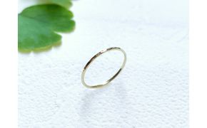 K10 丸つち目 極細リング（ハンドメイド）【サイズ：8号】 232238_WW130VC08