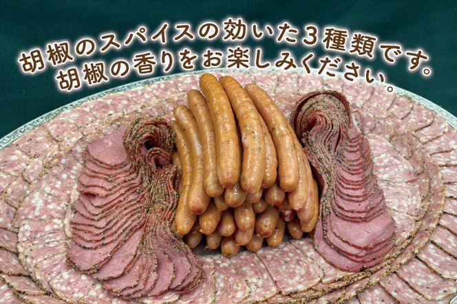 胡椒の香り豊か　３種のスパイシーセット【おつまみ お酒のお供 ピリカラ】(AR204)