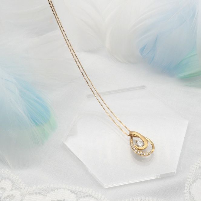 K18 0.3ctUP ダイヤモンド ペンダントネックレス　 HH-019761 SWBT021-k18