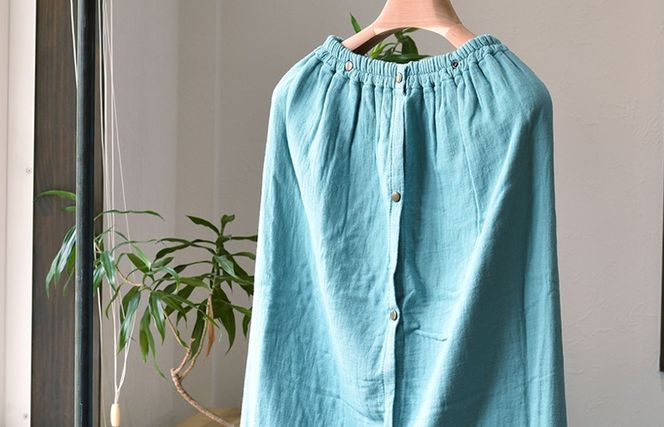 G2088 【スピード発送】プレミアムガーゼ ラップタオル（ブルーグリーン）