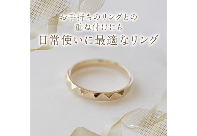 K10YG 地金リング　S-5721 リング 指輪 アクセサリー イエローゴールド K10YG 山梨 富士吉田
