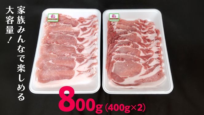 《ローズポーク》 ローススライス 400g×2 (合計800g)(茨城県共通返礼品) 肉 お肉 豚 豚肉 ポーク 生姜焼き 焼肉 焼き肉 しゃぶしゃぶ 銘柄豚 ブランド豚 ロース
