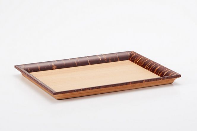 角館樺細工《冨岡商店》トレイ 開花 S 角館工芸協同組合|02_kdk-626301