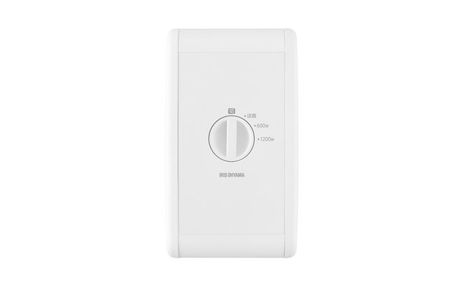 セラミックファンヒーター ACH-KD12A-W ホワイト セラミックヒーター 小型 アイリスオーヤマ コンパクト スリム 軽量 持ち運び すき間に置ける 脱衣所 廊下 ベッド ソファ キッチン 転倒時 自動電源オフ 足元 電気ヒーター