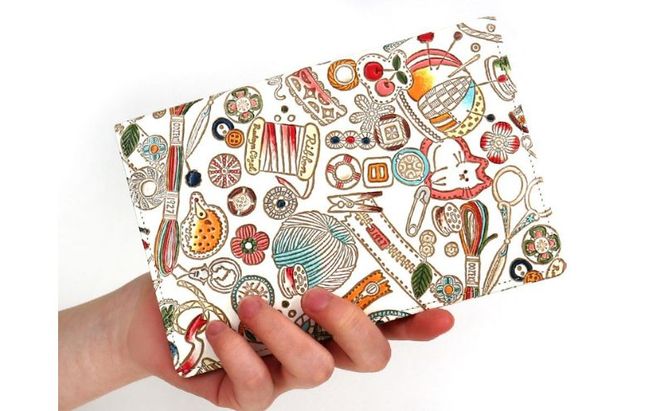 【文庫屋大関】パーソナルホルダー　ソーイング【皮革工芸品】 民芸品 雑貨 日用品 文房具 革小物 革製品 ファイル ケース 