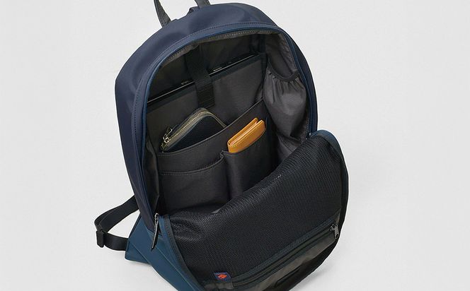 豊岡鞄 virka ヴィルカ リュック ネイビー 13-1105-80 / リュックサック 軽量 撥水仕様 13インチPC B4書類対応 メンズ レディース シンプル デザイン バッグ かばん カバン 鞄 ナオト 