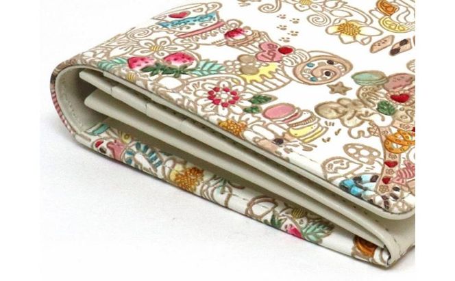 【文庫屋大関】束入れ お菓子の家【皮革工芸品】 財布 お札 お札入れ 長財布 カード 小銭 牛革 手作り 日本製 墨田区 東京都