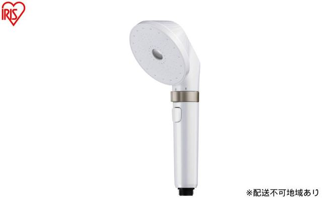 ウルトラファインバブルクレンジングシャワーヘッド SHJ-M01-W シェルホワイト シャワーヘッド 節水 アイリスオーヤマ 水圧 強い ミコラ MiCOLA ウルトラファインバブル JETモデル 高水圧 モード切替 手元スイッチ ミスト バブル ストレート