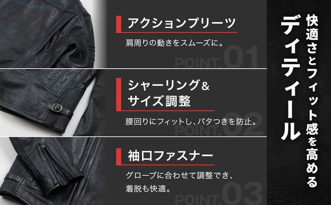 【デグナー】レザージャケット ブラック XL｜京都 バイクギア 人気ブランド バイク [23SJ-5]［ レザージャケット やぎ革 軽くて丈夫 人気 おすすめ レザー 革 革ジャン ツーリング ライダー バイカー お取り寄せ 通販 送料無料 ふるさと納税 ］ 261009_A-JR174VC01C