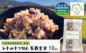 レトルトごはん（五穀玄米） 10パックセット 化学調味料無添加・無菌