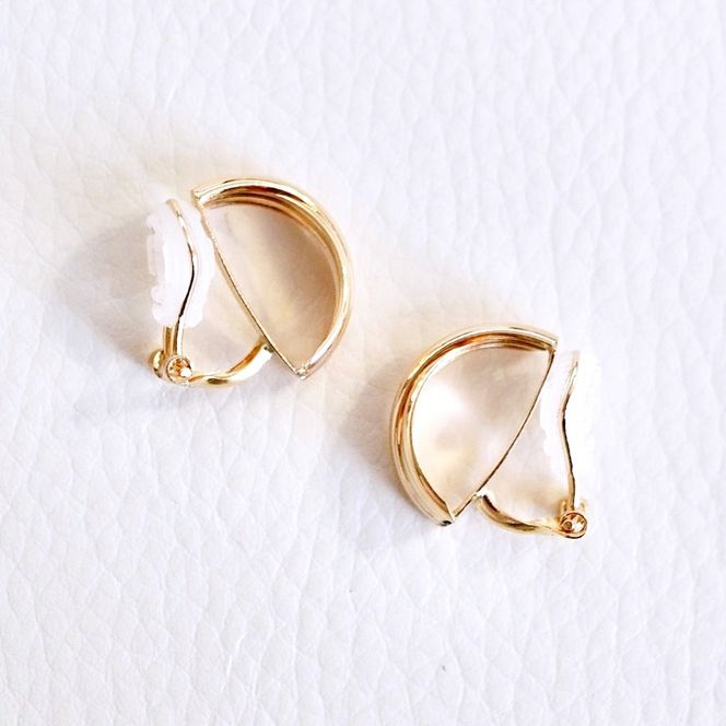 K18 18金 イエローゴールド 地金 イヤリング クリップ式 保証書付 SNO-1947YG SWAD092