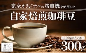 【選べる組み合わせ】自家焙煎 コーヒー豆 100g×3個セット 300g