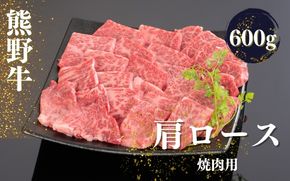 熊野牛 肩ロース 焼肉用 600g【mtf422A】