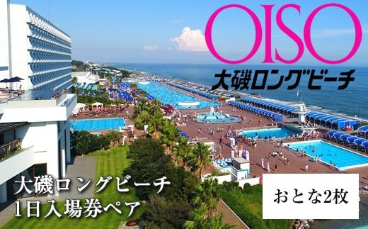 159-2015-54 大磯ロングビーチ 1日入場券ペア(おとな2枚)[ プール レジャー 神奈川県 大磯町 施設利用券 大人2人分 1日無料券 期間内サービス 券 施設無料券 ペア招待券 お得セット ビーチ 夏レジャー ペアギフト券 施設入場券 ]