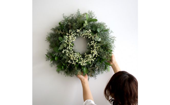 【母の日】森の香りのグリーンリース 313726_BC038