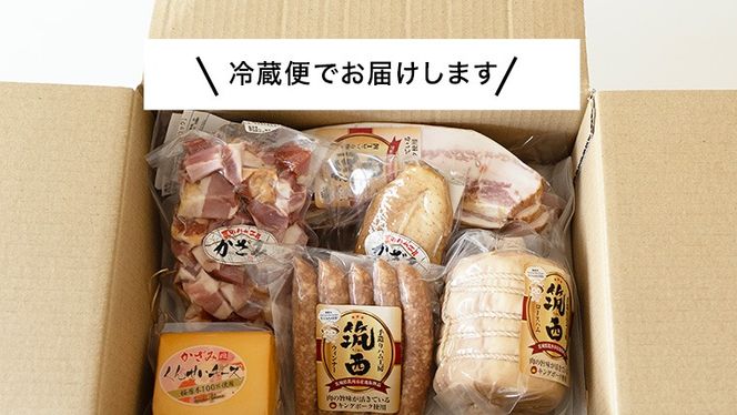 燻製職⼈ 風實 の おもてなし プレミアム セット 茨城県 銘柄豚 キングポーク ブランド豚 豚肉 肉 お肉 ベーコン ハム ステーキ ソーセージ かも チーズ [AJ033ci]