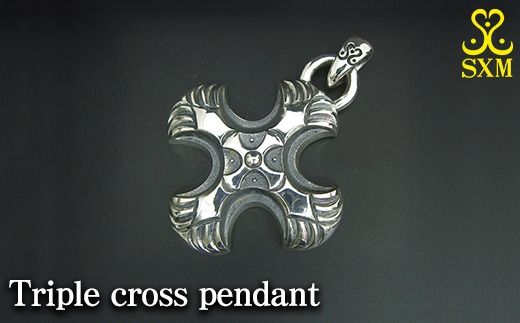 Triple cross pendant