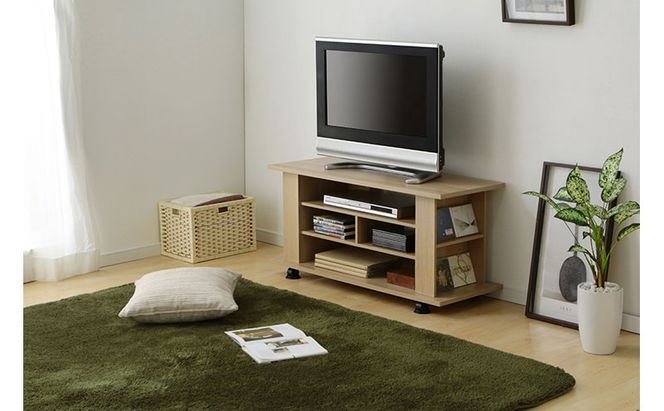 テレビ台 AVボードオープンタイプ OAB-100 ナチュラル テレビ台 ローボード おしゃれ キャスター アイリスオーヤマ TV台 AVボード 北欧 テレビボード TVボード 新生活 一人暮らし シンプル かわいい オープンテレビ台 ローテレビ台 収納 