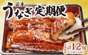 厳選!!高知県産うなぎの蒲焼き(2尾) 6回定期便 うなぎ 蒲焼 高知県産 定期便 ふるさと納税 国産 鰻 うな重 夏バテ対策 スタミナ料理 土用丑の日 贈り物 ギフト 特製タレ 解凍 電子レンジ 調理簡単 職人技 旨味 風味 ふんわり 柔らか 香ばしい 2尾 170g 180g 6回 安芸市 高知県